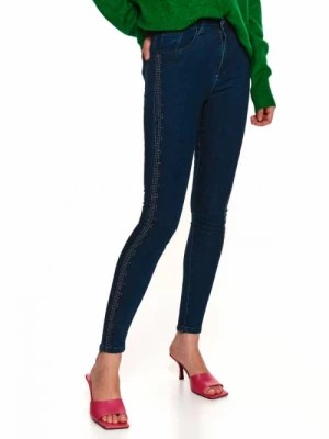 Zdjęcie produktu Spodnie jeansowe z aplikacją TOP SECRET