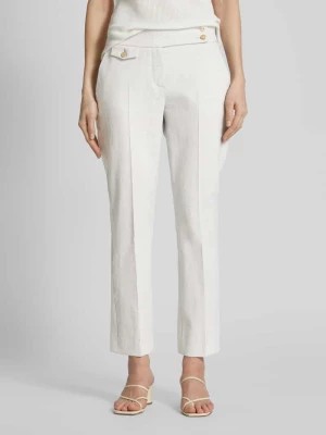 Zdjęcie produktu Spodnie lniane o kroju slim fit w kant model ‘INEZ’ SEDUCTIVE
