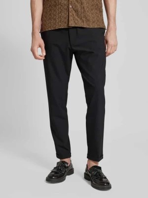 Zdjęcie produktu Spodnie materiałowe o kroju tapered fit ze szlufkami na pasek model ‘CIBODO’ CINQUE