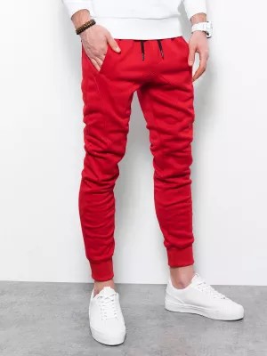 Zdjęcie produktu Spodnie męskie dresowe JOGERRY - czerwony V12 OM-PABS-0134
 -                                    L