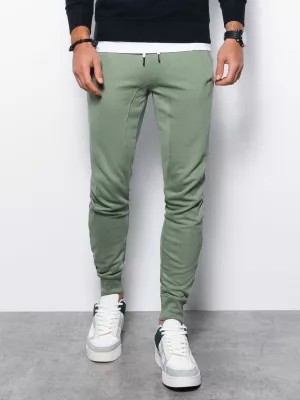 Zdjęcie produktu Spodnie męskie dresowe joggery - zielone V3 P948
 -                                    XXL