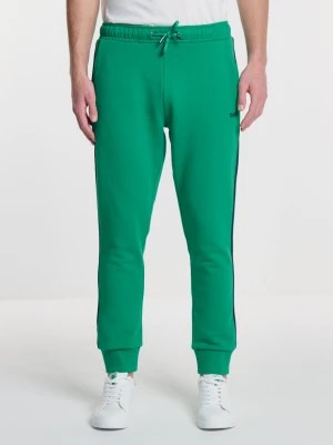 Zdjęcie produktu Spodnie męskie dresowe z lampasami zielone Smith 301/ Santo 301 BIG STAR