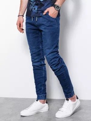 Zdjęcie produktu Spodnie męskie jeansowe joggery - niebieskie P907
 -                                    M