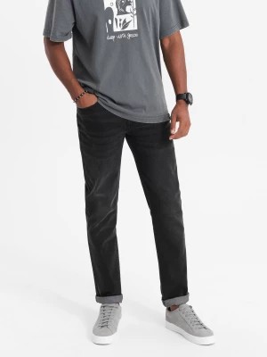 Zdjęcie produktu Spodnie męskie jeansowe STRAIGHT LEG - czarne V1 OM-PADP-0133
 -                                    S