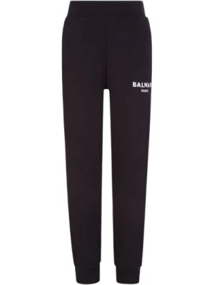 Zdjęcie produktu Spodnie w jednolitym kolorze Balmain