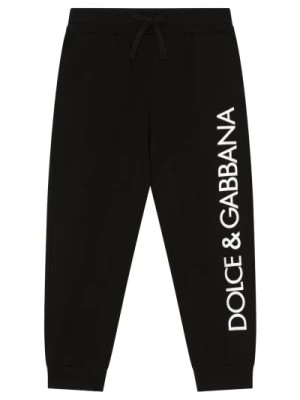Zdjęcie produktu Spodnie z Logo i Troczkami Dolce & Gabbana