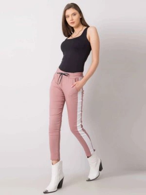 Zdjęcie produktu Spodnie z materiału ciemny różowy casual materiałowe Merg