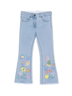 Zdjęcie produktu Spodnie z Rozszerzanymi Nogawkami i Kwiatowym Wzorem Stella McCartney