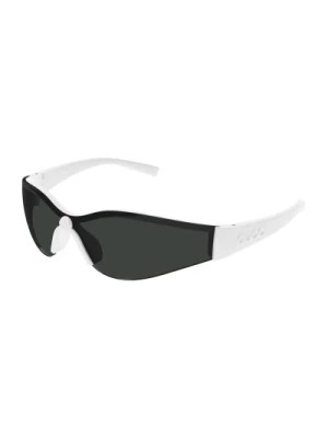 Zdjęcie produktu Sportowe Okulary Przeciwsłoneczne Biało-Szare Gucci