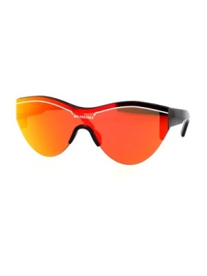 Zdjęcie produktu Sportowe okulary przeciwsłoneczne z lustrzanymi soczewkami Balenciaga
