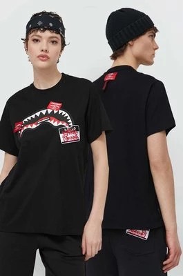 Zdjęcie produktu Sprayground t-shirt bawełniany kolor czarny z nadrukiem