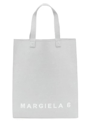 Zdjęcie produktu Srebrna torba z nadrukiem logo Maison Margiela