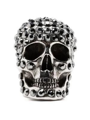 Zdjęcie produktu Srebrna zawieszka w kształcie czaszki Alexander McQueen