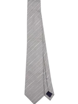 Zdjęcie produktu Srebrny Pasek Crepe Męski Krawat PS By Paul Smith