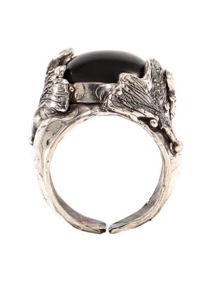 Zdjęcie produktu Srebrny Pierścień z Liśćmi Ginko Axum