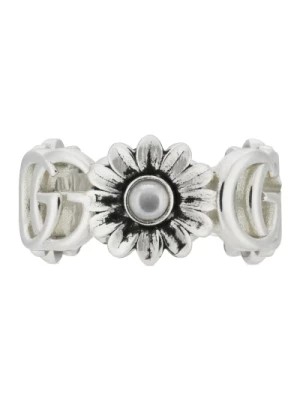 Zdjęcie produktu Srebrny Pierścień z Perłą Gucci