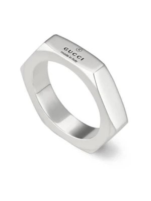 Zdjęcie produktu Srebrny pierścionek z logo Gucci Gucci