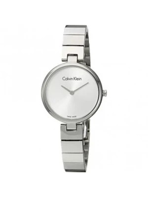 Zdjęcie produktu Srebrny Zegarek Kwarcowy - Stylowy i Wytrzymały Calvin Klein