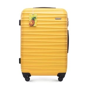 Zdjęcie produktu Średnia walizka z ABS - u z identyfikatorem żółta Wittchen