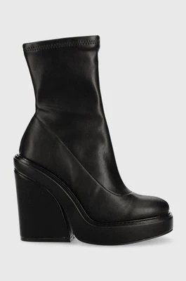 Zdjęcie produktu Steve Madden botki All Out damskie kolor czarny na słupku SM11002155