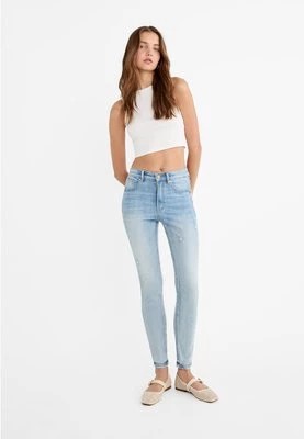 Zdjęcie produktu Stradivarius 1400 Jeansy skinny fit z normalnym stanem  Niebieski denim