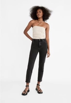 Zdjęcie produktu Stradivarius 1465 Jeansy mom fit typu slim  Czarny denim