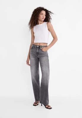 Zdjęcie produktu Stradivarius D92 jeansy o prostym kroju typu wide leg  Czarny denim