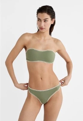 Zdjęcie produktu Stradivarius Haftowana góra od bikini typu bandeau  Khaki