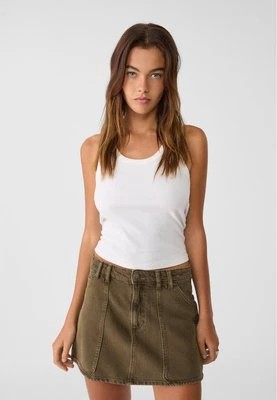 Zdjęcie produktu Stradivarius Jeansowa spódnica mini carpenter  Khaki