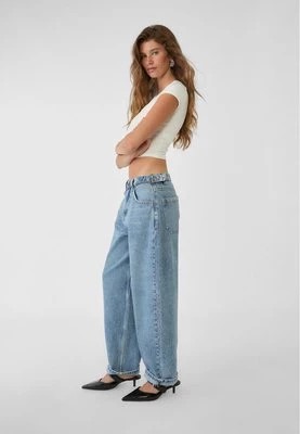 Zdjęcie produktu Stradivarius Jeansy balloon z regulowaną talią  Denim