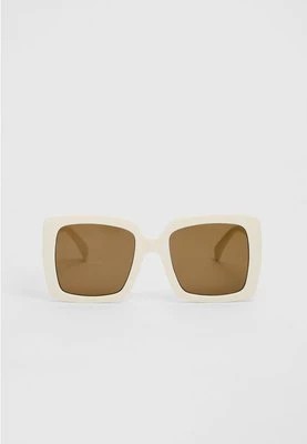 Zdjęcie produktu Stradivarius Kwadratowe okulary przeciwsłoneczne z cieniowanymi szkłami  Biały