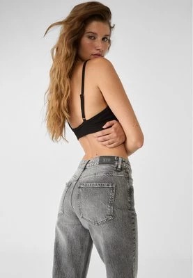 Zdjęcie produktu Stradivarius Proste jeansy comfort mid rise  Czarny denim