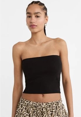 Zdjęcie produktu Stradivarius Top basic z dekoltem bandeau  Czarny