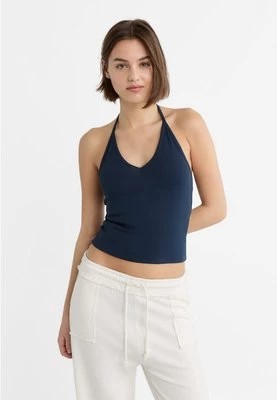 Zdjęcie produktu Stradivarius Wiązany top z dekoltem halter  Morski