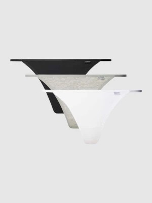 Zdjęcie produktu Stringi z detalem z logo w zestawie 3 szt. model ‘ATHLETIC’ Calvin Klein Underwear