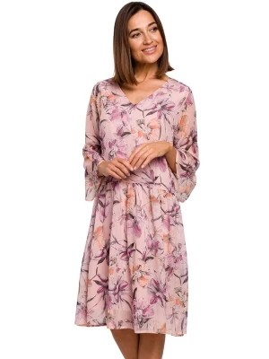Zdjęcie produktu Stylove Sukienka w kolorze jasnoróżowym ze wzorem rozmiar: M
