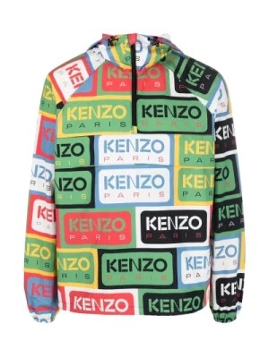 Zdjęcie produktu Stylowa Czerwona Lekka Kurtka z nadrukiem Kenzo Labels Kenzo