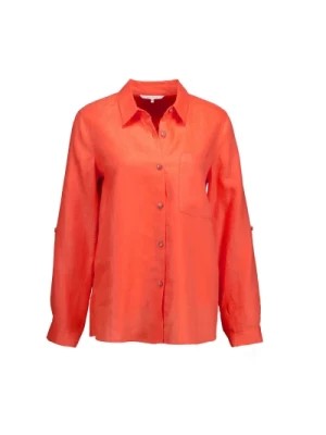 Zdjęcie produktu Stylowa lniana bluzka pomarańczowa Xandres