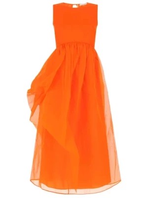 Zdjęcie produktu Stylowa Pomarańczowa Sukienka Bawełniana Cecilie Bahnsen