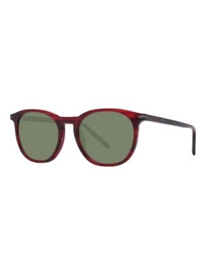 Zdjęcie produktu Stylowe czerwona oprawka zielone soczewki okulary przeciwsłoneczne Serengeti