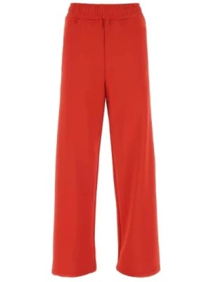Zdjęcie produktu Stylowe czerwone spodnie z elastycznego poliestru JW Anderson