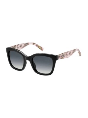 Zdjęcie produktu Stylowe okulary przeciwsłoneczne Czarny/Różowy/Wzorzysty Szary Gradient Tommy Hilfiger
