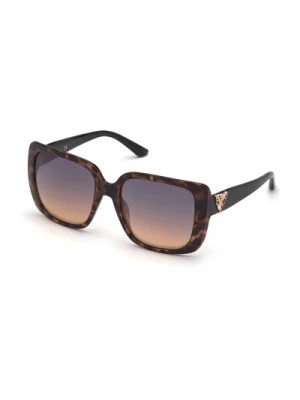 Zdjęcie produktu Stylowe okulary przeciwsłoneczne z fioletowymi soczewkami Guess