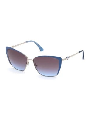 Zdjęcie produktu Stylowe okulary przeciwsłoneczne z niebieską soczewką gradientową Guess