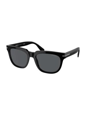 Zdjęcie produktu Stylowe okulary przeciwsłoneczne z niebieskimi soczewkami Prada