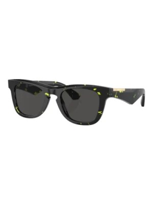 Zdjęcie produktu Stylowe okulary przeciwsłoneczne zielona rama havana Burberry