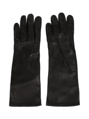 Zdjęcie produktu Stylowe skórzane rękawiczki z wytłoczonym logo Burberry