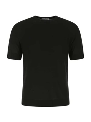 Zdjęcie produktu Stylowy Czarny T-shirt z Bawełny PT Torino