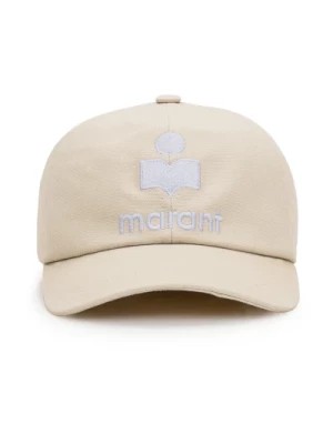 Zdjęcie produktu Stylowy kapelusz przeciwsłoneczny z haftem logo Isabel Marant