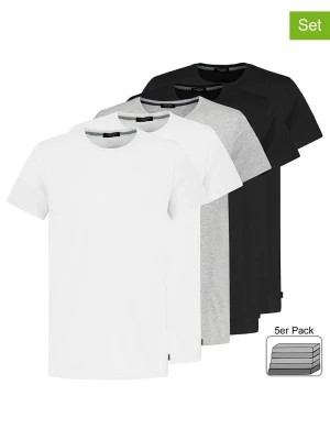 Zdjęcie produktu Sublevel Koszulki (5 szt.) w kolorze białym, czarnym i szarym rozmiar: L